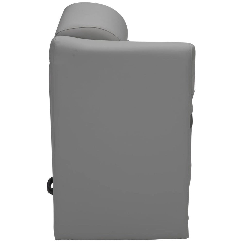 Taylor Made 20" Left Arm Pontoon Chaise with Privacy Station - Charcoal