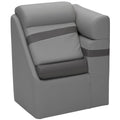 Taylor Made 20" Right Arm Pontoon Chaise with Privacy Station - Charcoal #803567