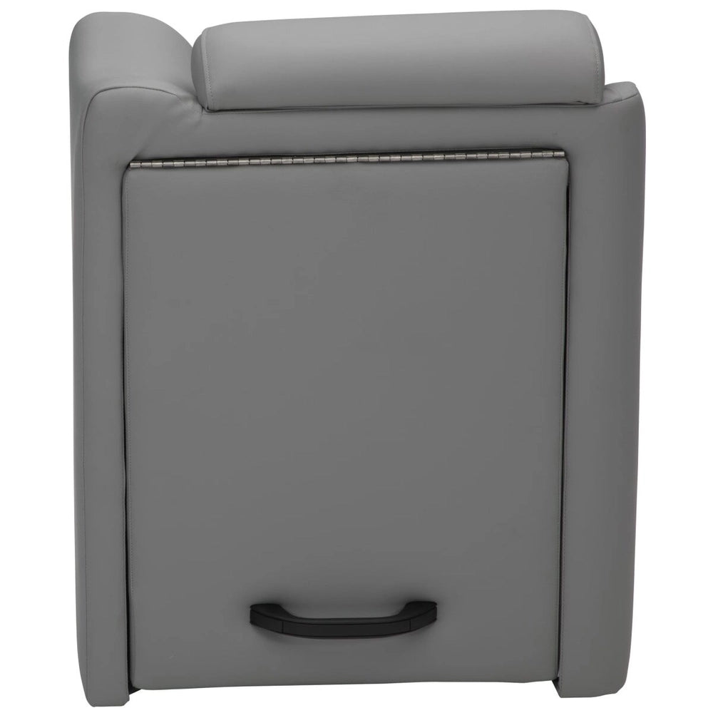 Taylor Made 20" Right Arm Pontoon Chaise with Privacy Station - Charcoal #803567