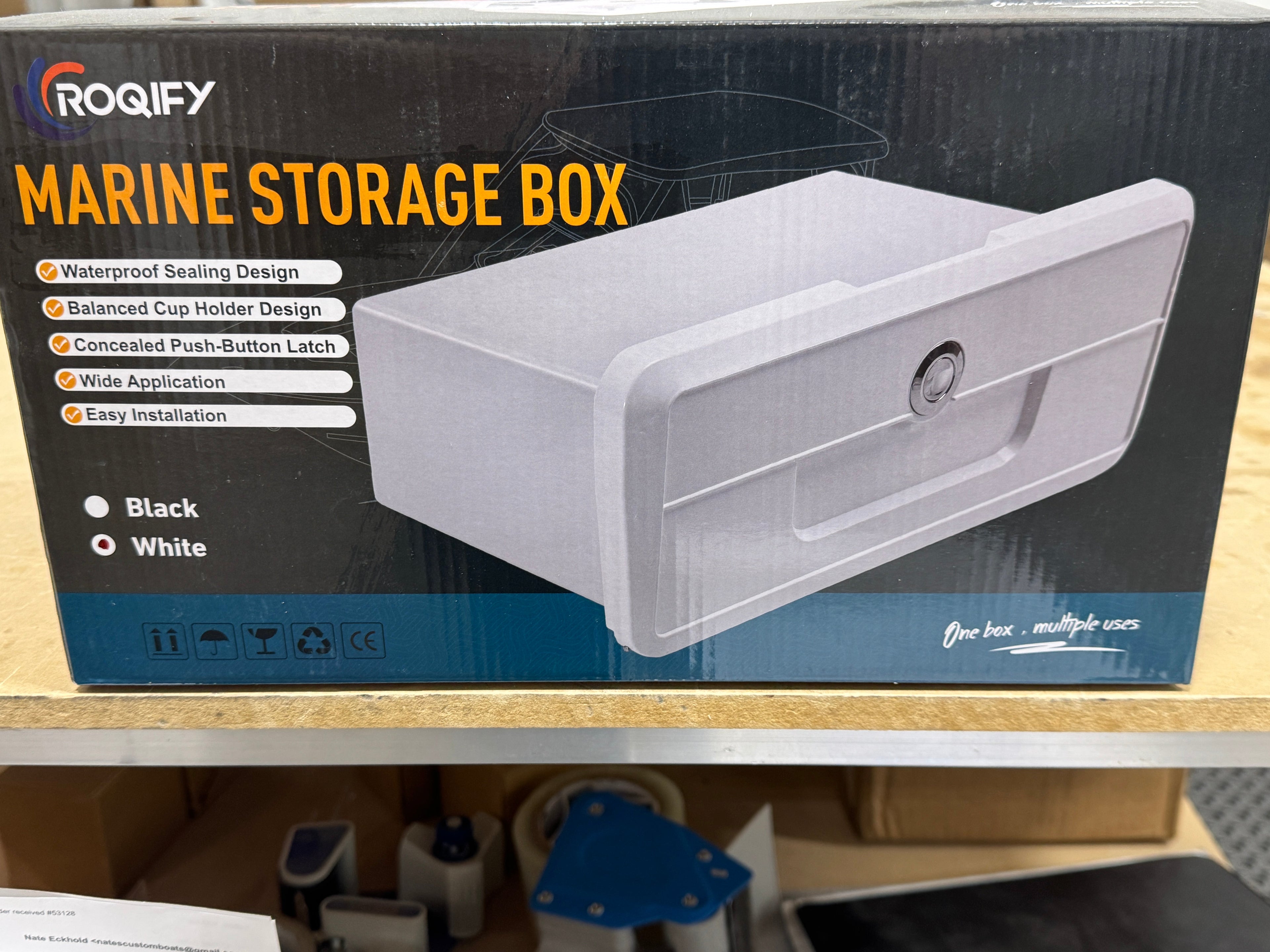 Boat Hatch Glove Box with Storage 30x17x11cm (11.7"x6.63"x4.29")