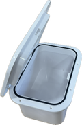 Boat Hatch with Tackle Box Storage 375mmx270mm (14.75"x10.65")