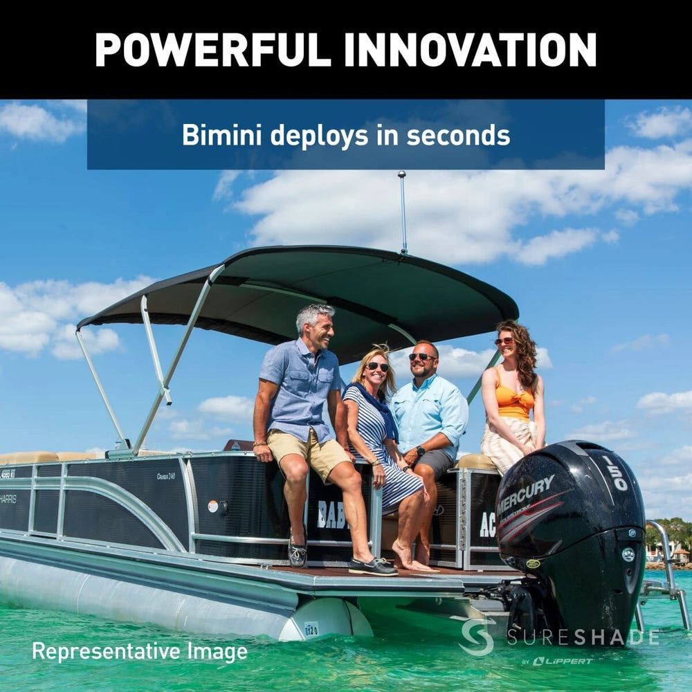 SureShade Pontoon Power Bimini Top