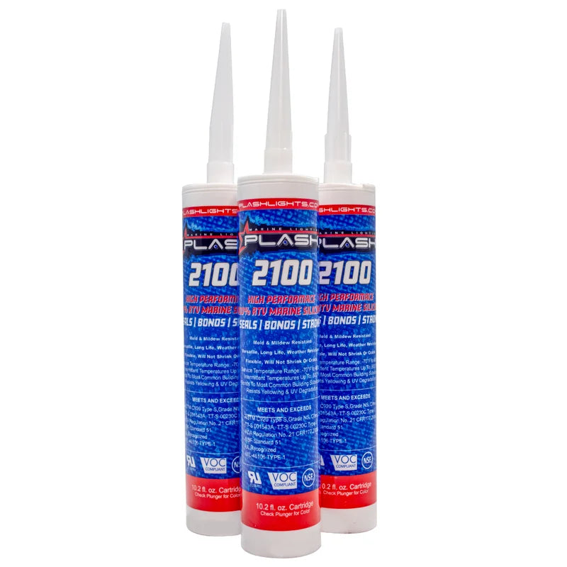 PLASH 2100 Marine 100% RTV Silicone Sealant - 10.2 oz