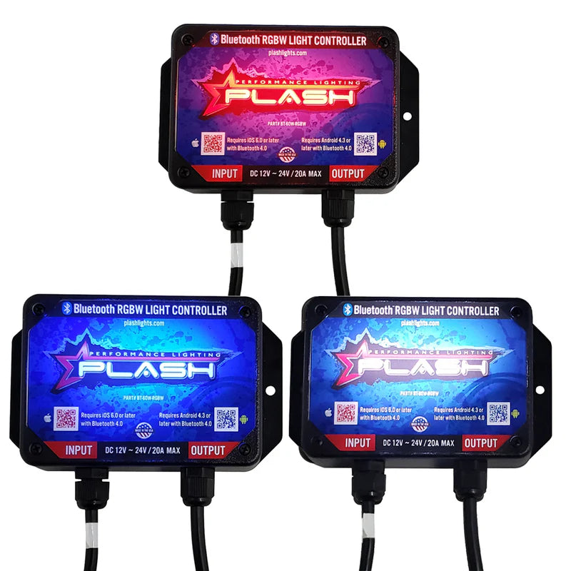 Plash | RGBW Bluetooth LED Light Controller - Waterproof